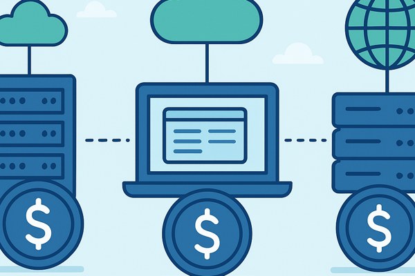 How much does it cost to host your application on different types of hosts?