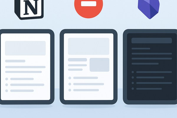 Notion vs Coda vs Obsidian - Note-Taking Apps Compared