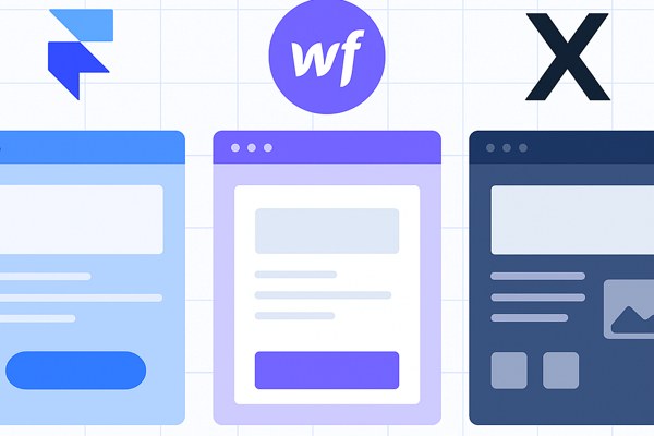 Framer vs Webflow vs Editor X - Advanced No-Code Builders Compared